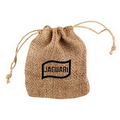 Rough Burlap Drawstring Pouch